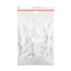Tips blancs, pochette courte, assortiment de tailles n° 1. 60 pièces.
