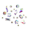 Décorations pour ongles MollyNails : strass « crystal AB » assortis, lot de 150 pièces