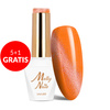 5 + 1 gratis: Esmalte híbrido Molly Nails Neon Flashy Cat Eye HEMA Free, 8 g, n.º 171