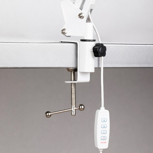 Lampka kosmetyczna biurkowa do manicure 12W biała MT-328