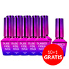 10+1 free Molly Nails Rubber Fiber Base Silky Shimmer 10g