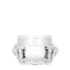 Set di barattoli trasparenti bianchi con thermos Diamond da 30 ml