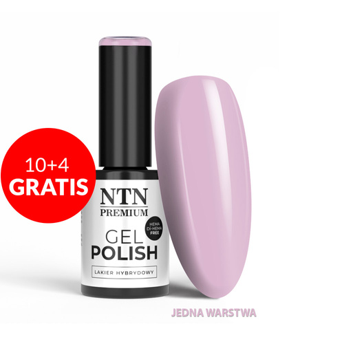 10+4gratis Lakier hybrydowy LED/UV Gel Polish Purples Nr 547 Limited Edition NTN Premium HEMA/Di-HEMA Free 5g
