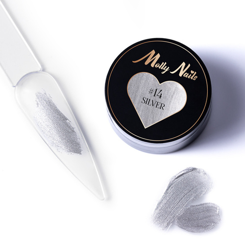 Pâte à décorations ProArt Paste Molly Nails Silver sans HEMA/Di-HEMA, 5 g, n° 14