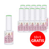 10 + 2 gratuits - Vernis hybride LED/UV Gel Polish Édition limitée Greens G9 Pistachio AlleLac sans HEMA/Di-HEMA 6 g