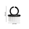 Brosse en forme d'anneau pour manucure et dépoussiérage NTN Premium, noire, lot de 5 pièces
