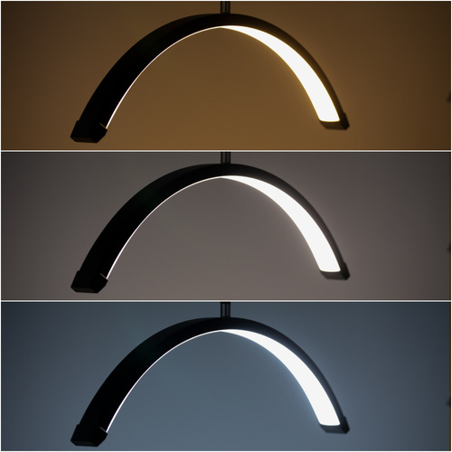 Lampe cosmétique LED en forme d'arc, 20 W, de bureau, sans ombre, noire, DZ-M3X