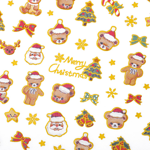 Adhesivos navideños para las uñas 3556