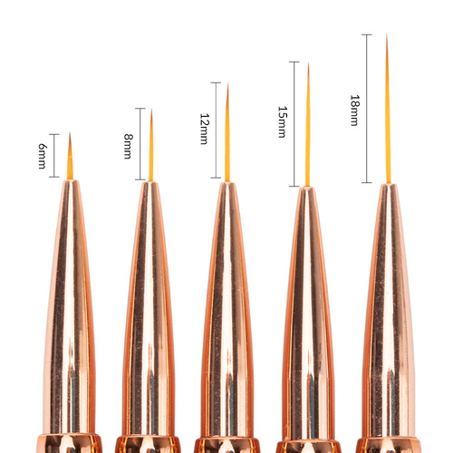Set di pennelli per decorazioni AlleLac Ombre n. 1, 5 pezzi