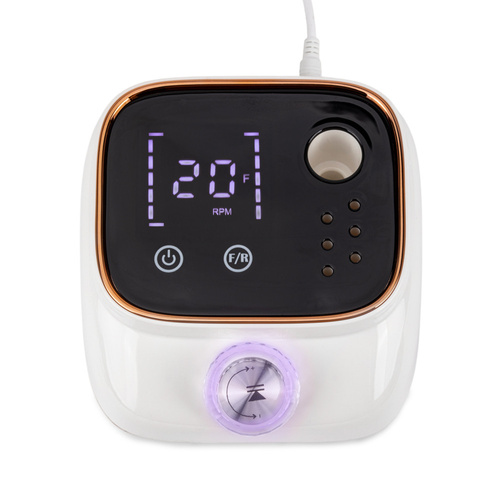 Fraiseuse à ongles 50 W « No Name » pour manucure et pédicure, blanche, BQ113, 45 000 tours/minute