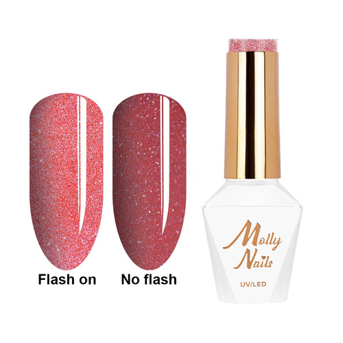 5 + 1 gratuit Vernis hybride Molly Nails Duo Flashing Lights Everlasting sans HEMA/Di-HEMA 8 g n° 608