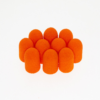 Kapturki do pedicure 7 mm gradacja 180 100 szt Fabric Podo AlleMed Pomarańczowy Orange