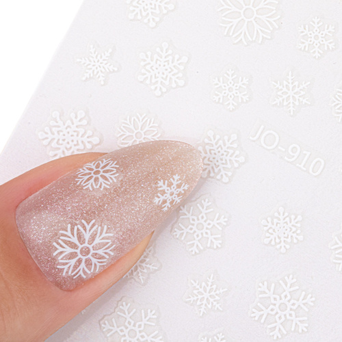 Різдвяні самоклейні наклейки для нігтів Molly Nails JO-910