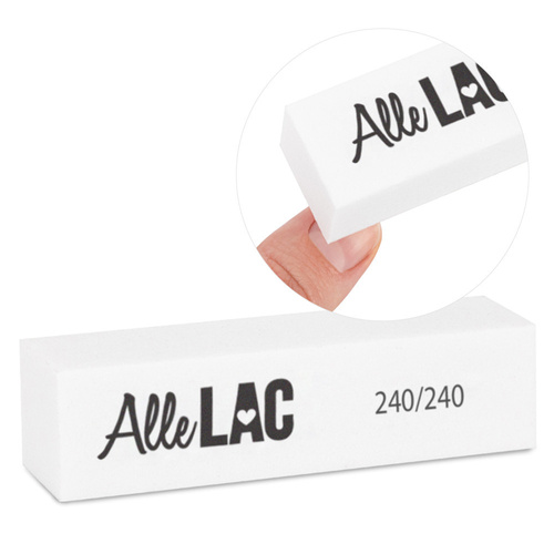 Полірувальний блок AlleLac 240/240 Standard, білий, 1 шт.