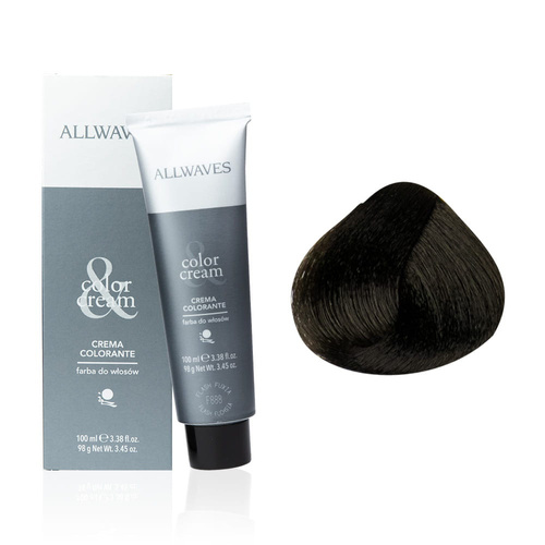 Allwaves Cream Color Haarfarbe Hellbraun 5.0 100 ml