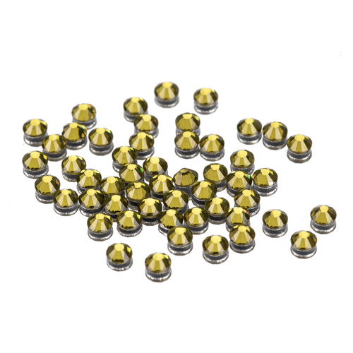 SS10 Olivine glass nail rhinestones, approx. 50 pcs.