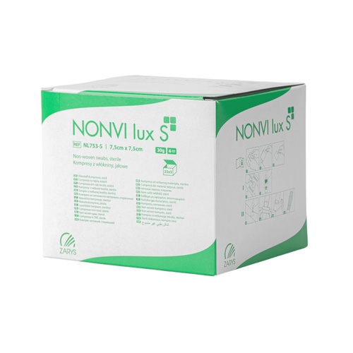 Compresse sterili in tessuto non tessuto, garze per tamponamento podologico, unghie incarnite, 7,5x7,5 cm, 30 g, 75 pezzi