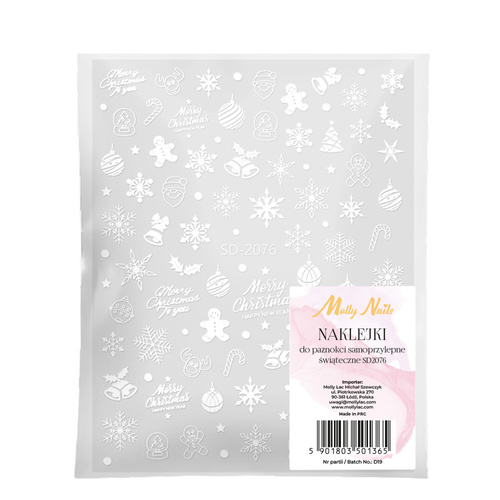 Autocollants de Noël pour les ongles MollyNails SD-2076