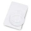 Silikonstempel für Bleche mit Abstreifer (5 x 6,5 cm) und Schutzkappe, transparentes, ergonomisches Gehäuse