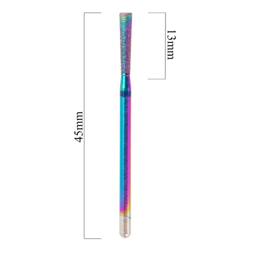 Frez diamentowy Unicorn tęczowy wąski ścięty Nr 13