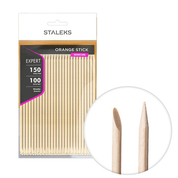 Staleks Expert Orange Wood Swabs, 100-pack, 15 cm long