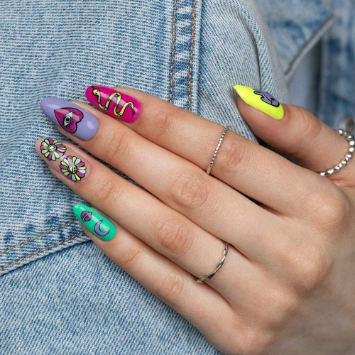 10+1 GRATIS Smalto ibrido AlleLac Fanaberia Collection Neon 5 g n. 24