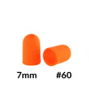 Pedicure-Kappen 7 mm, Körnung 60, 10 Stück, ABS, Podo AlleMed, Orange