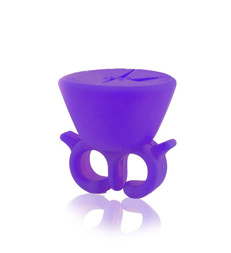 Purple nail polish holder