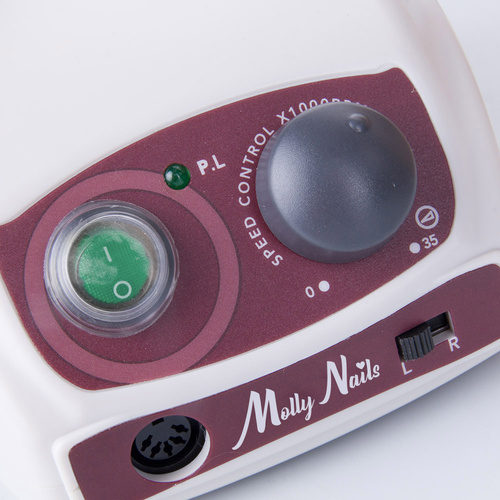 12sztuk Frezarka do manicure i pedicure 65W Molly Nails biała Strong 270 35 000 obrotów
