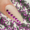 ShinePins – glatte Nieten, Glitzer, Nagelverzierungen, quadratisch, Mini, NTN Premium Nr. 3, 5 g