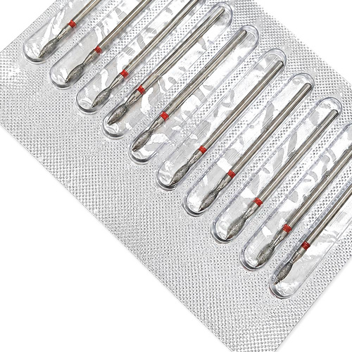 Zestaw frezów diamentowych łezka mini delikatny 10 szt