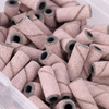 Cappucci per manicure e pedicure, mandrini, ricambi abrasivi, mini cilindri da 3 mm, grana 240, rosa, 50 pezzi