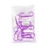 Cepillo para manicura y polvo, pequeño, violeta, 10 unidades