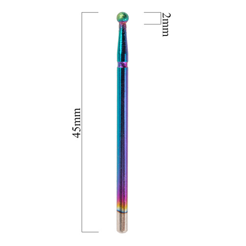 Fresa diamantata Unicorn pallina arcobaleno blu n. 33