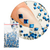 ShinePins: tachuelas lisas, adornos brillantes para uñas, cuadradas, grandes, NTN Premium n.º 13, 5 g