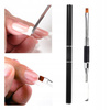 Double-sided acrylic gel brush with spatula No. 4