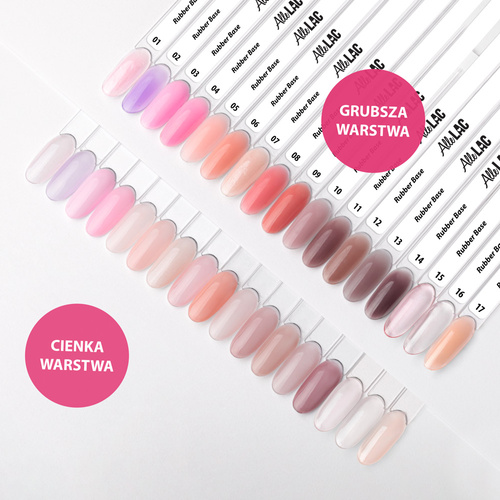 10+1gratis Baza kauczukowa Rubber Base AlleLac Ballerine HEMA/Di-HEMA Free 7g Nr 15