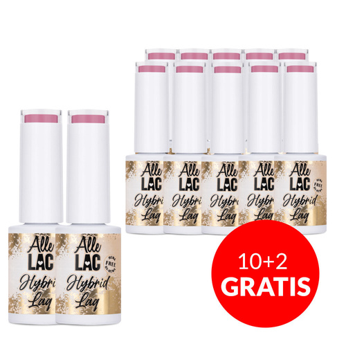 10+1 GRATIS Smalto ibrido AlleLac Business Woman HEMA/Di-HEMA Free 5 g n. 195