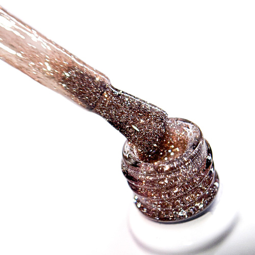 Гібридний лак MollyNails Flashing Lights Bitter Brown без HEMA/Di-HEMA, 8 г, № 564