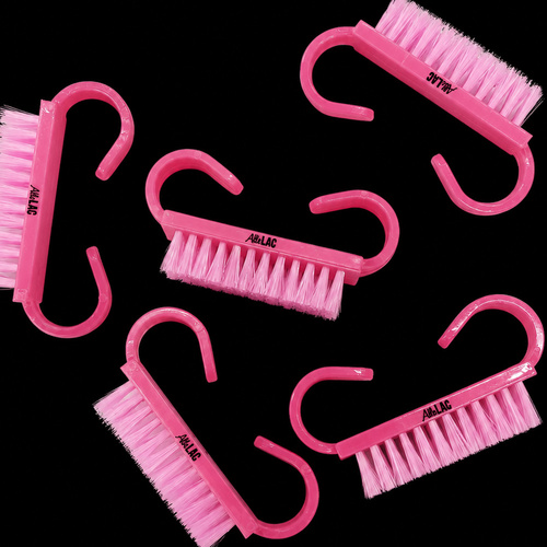 Spazzolino per manicure e polvere, piccolo, trasparente, 100 pezzi