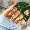 Poudre pour ongles Smoke Nails, effet fumé, Allepaznokcie, orange néon, n° 04