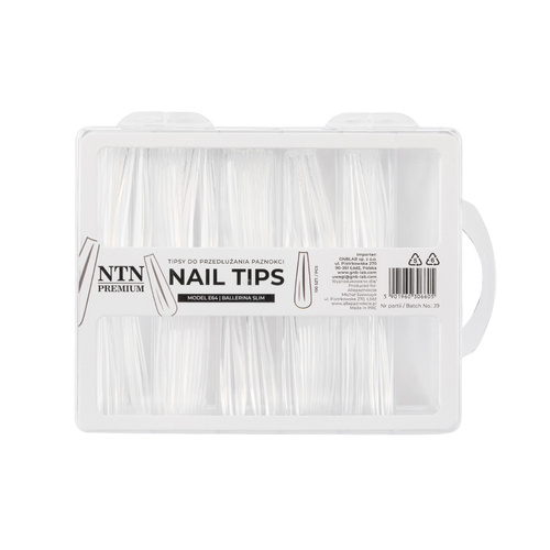 Tips per l'estensione rapida delle unghie Nail Tips NTN Premium ballerina slim 100 pezzi