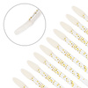 Silicone applicators for eyes, lips, eyebrows, eyelashes, gold, 48 pcs