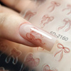 Selbstklebende 5D-Nagelaufkleber mit roten Schleifen SD-2160 MollyNails