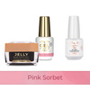 MollyNails PRO MATCH SYSTEM 2+1 Pink Sorbet 2 builder gels + Doctor Top 15g