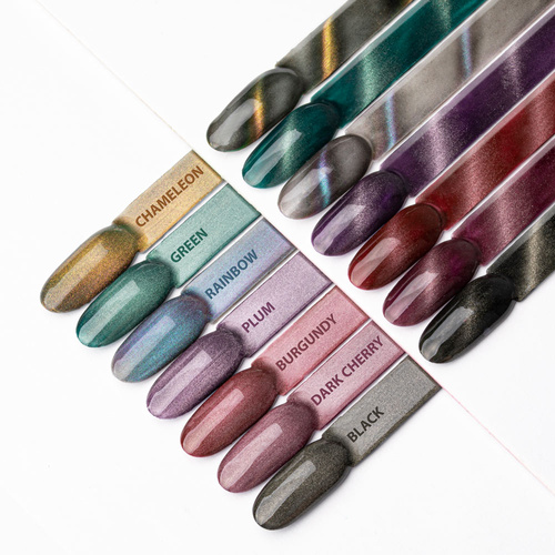 Lakier hybrydowy LED/UV Gel Polish Cat Eye CAT 3 Dark Cherry AlleLac HEMA/Di-HEMA Free 6g