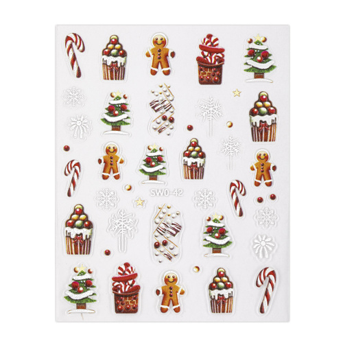 Selbstklebende Weihnachts-Nagelaufkleber von Molly Nails SW0-42