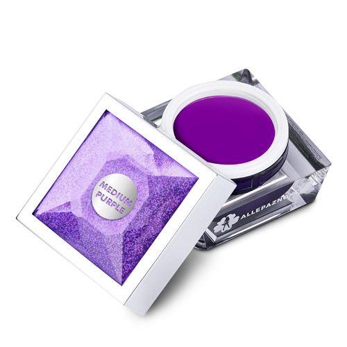 10+1gratis Żel do zdobień Artistic Gel paint gel ombre ornamenty Allepaznokcie Limited Edition Medium Purple HEMA /Di-HEMA free 5g