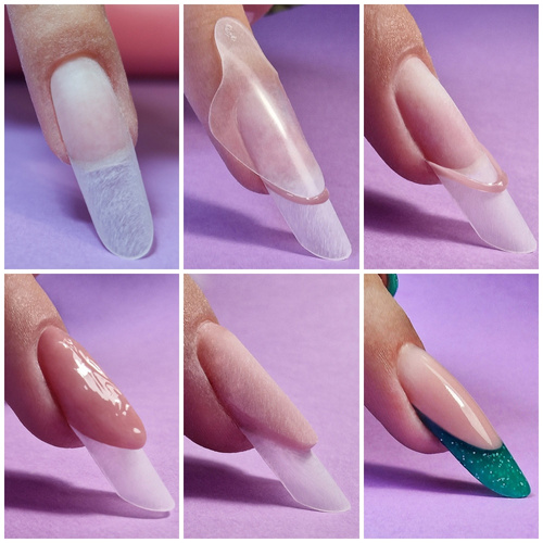 Self-adhesive silicone molds for Dual Form short tips ST012-4 MollyLac 24 pcs.