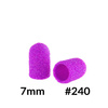 Capuchons pour pédicure 7 mm, grain 240, 10 pièces, ABS, Podo AlleMed, violet